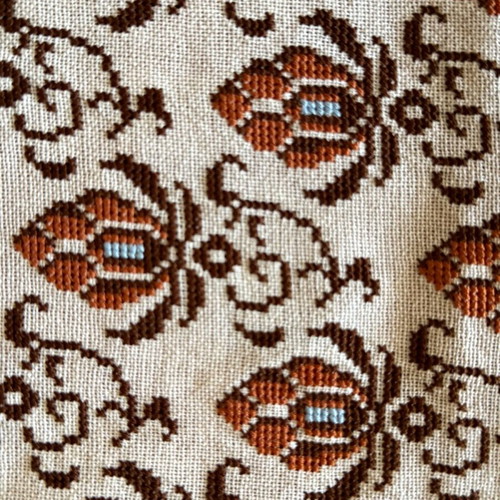 Handmade woven vintage boho table runner like new