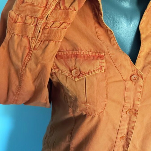 Garcia vintage πορτοκαλί πουκάμισο denim, M-L