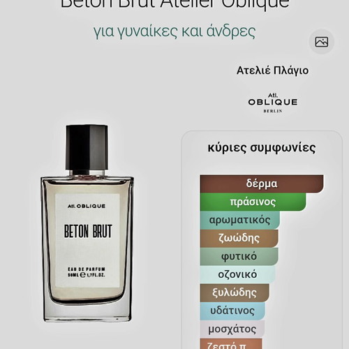 Atelier Oblique Beton Brut Eau de Parfum 5ml new