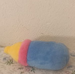 Plush pet toy set with squeaker mechanism, like new, 5 pieces