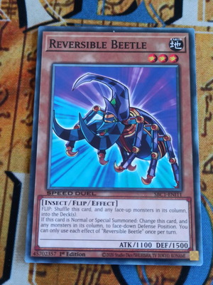 Reversible Beetle Effect Monster σαν καινούργιο, κάρτα Yu-Gi-Oh!