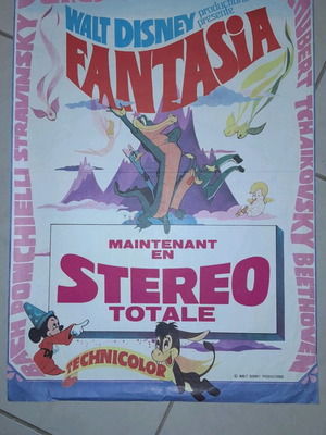 Αφίσα Fantasia Walt Disney σπάνια συλλεκτική σαν καινούργιο