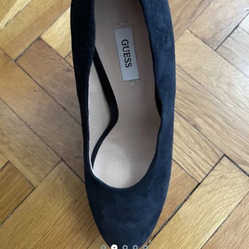 Guess suede platform shoes, size 36, black
