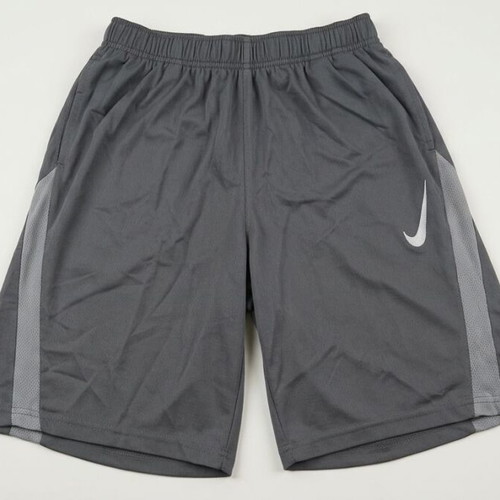 Nike boys' sports shorts, size XL, gray