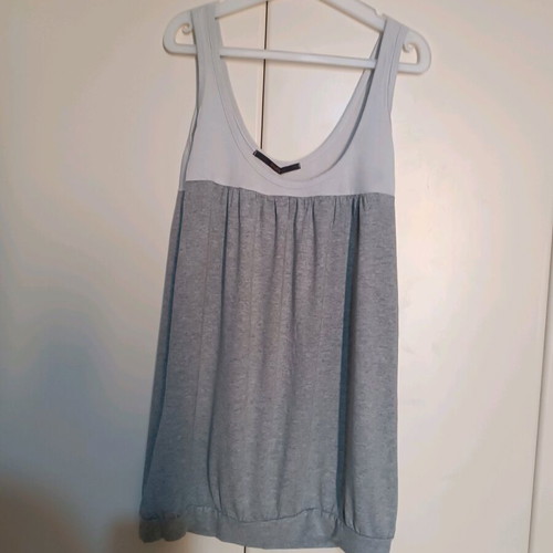Badila gray two-tone tank top like new, size S