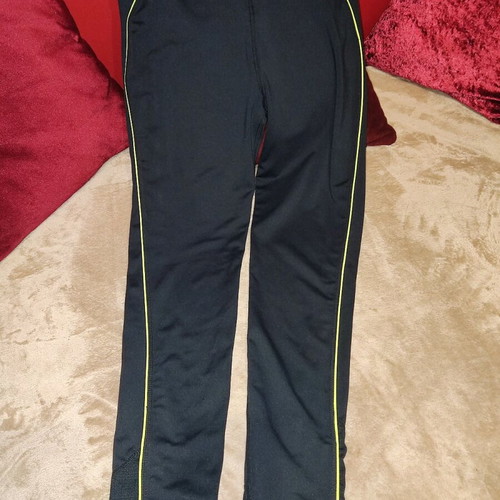 TU sportswear tracksuit new, size M, black with light green stripes