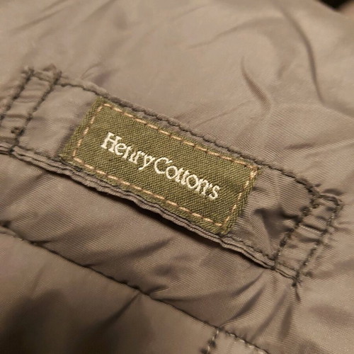 Henry Cottons reversible jacket used, khaki black