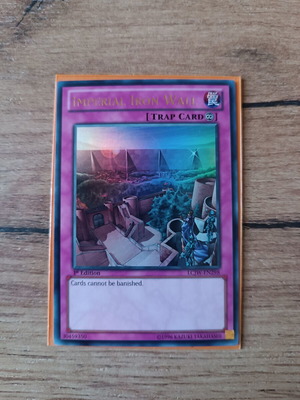 Imperial Iron Walls YuGiOh Card mint, 1st Edition