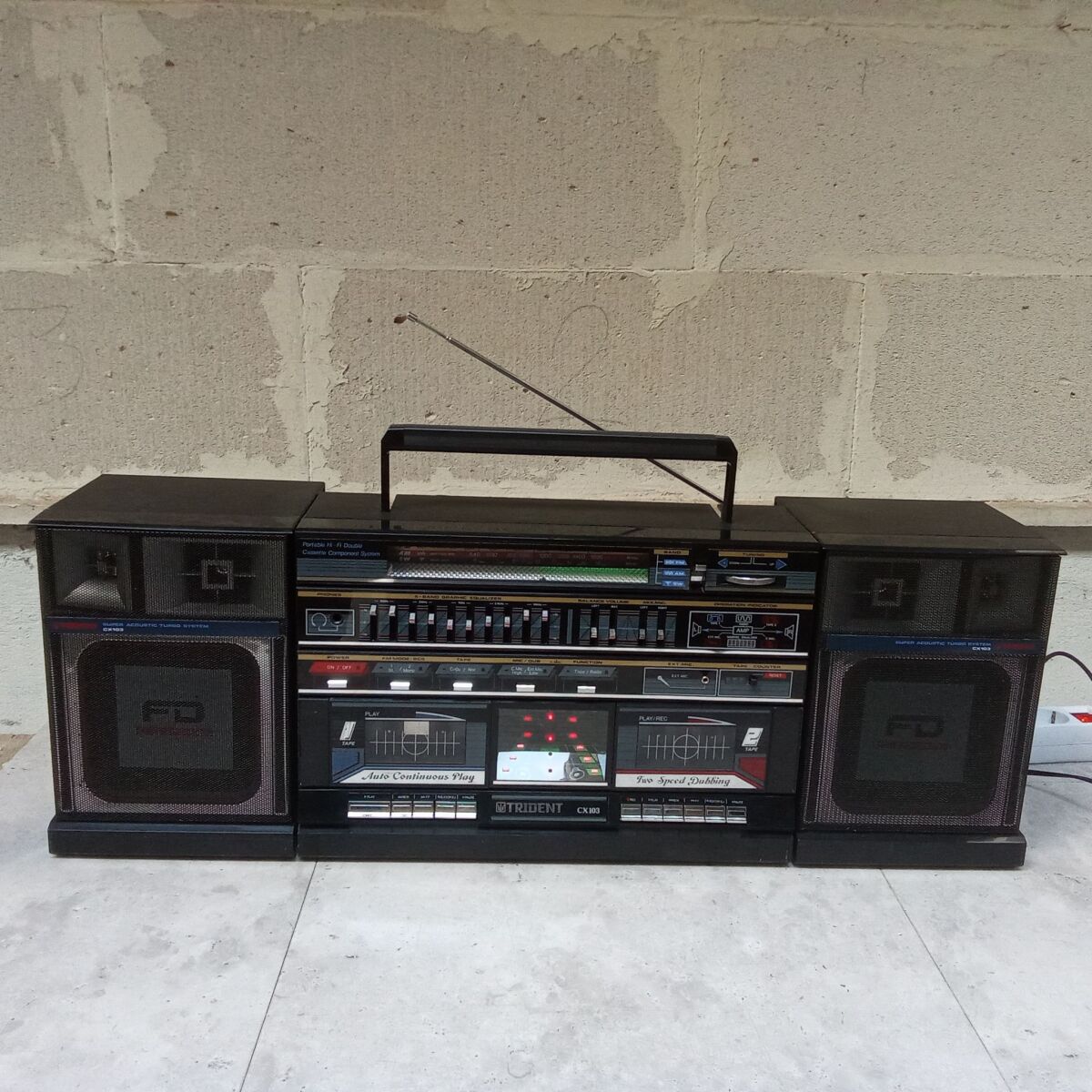 Boombox Trident CX 103 cassette player… - € 320,00 - Vendora.cy