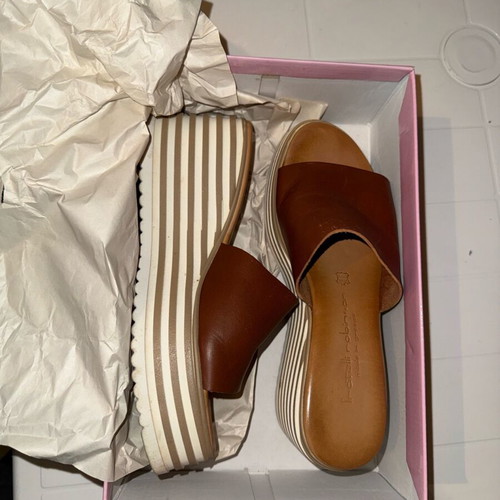 Fratelli Robinson Women's Leather Slides Platforms Size 38 like new