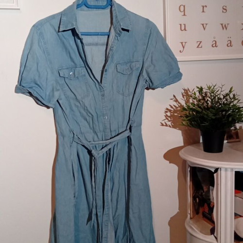 Celestino denim dress used, summer, size M/L, blue