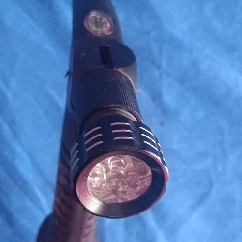 Folding walking stick used with flashlight and compass, length 1.50 m