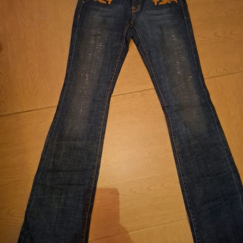 Free People vintage embroidered flare jeans like new, size S