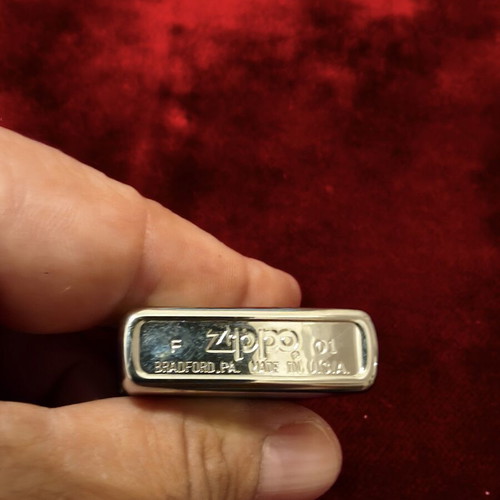 Zippo lighter brushed chrome like new with box