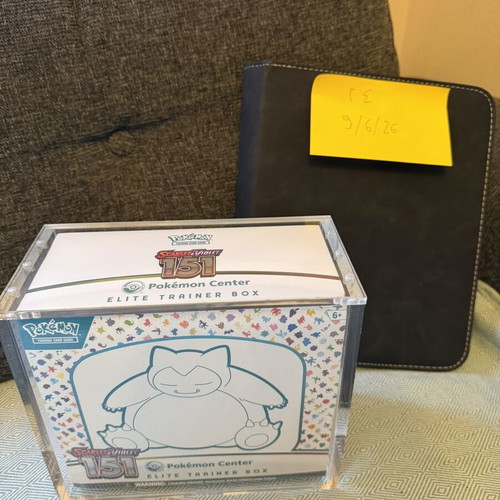 Pokemon 151 ETB PC with acrylic like new