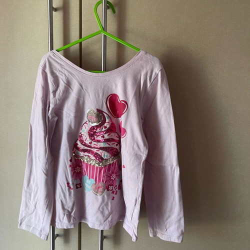 Children's blouse used 8 years pink size 128 cm