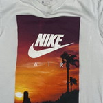 Nike Air T-Shirt with Sunset Palm Print, Size S