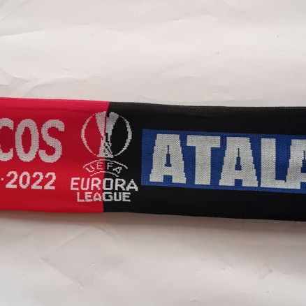Olympiacos Atalanta Europa League 2021-2022 double-sided knitted scarf new
