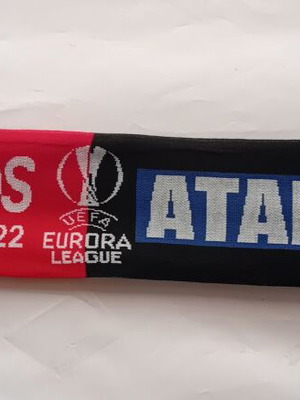 Olympiacos Atalanta Europa League 2021-2022 double-sided knitted scarf new