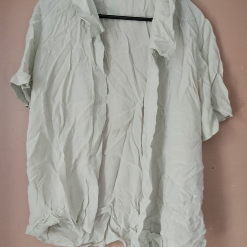 Svila Pure Silk Vintage Women's Shirt used, one size, light gray