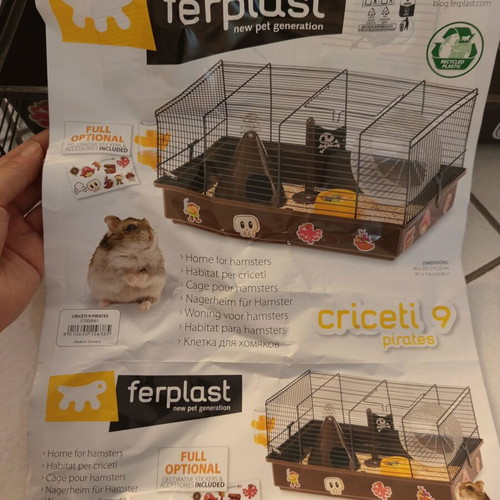 Criketi Ferplast Hamster Cage like new 46x29.5x23 cm