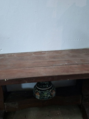 Monastic table used, old, unliftable