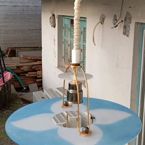 Plastic ceiling light used, fully functional