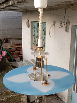 Plastic ceiling light used, fully functional
