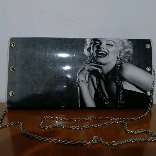 Clutch bag Lovely Handmade like new with Marilyn Monroe