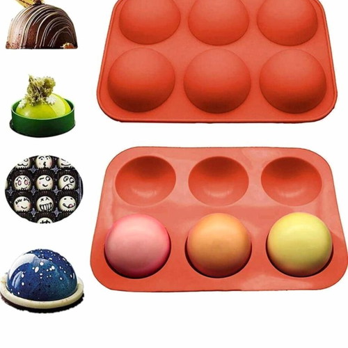 Silicone mold for cupcakes and chocolate bonbons Zola new, 6 cavities