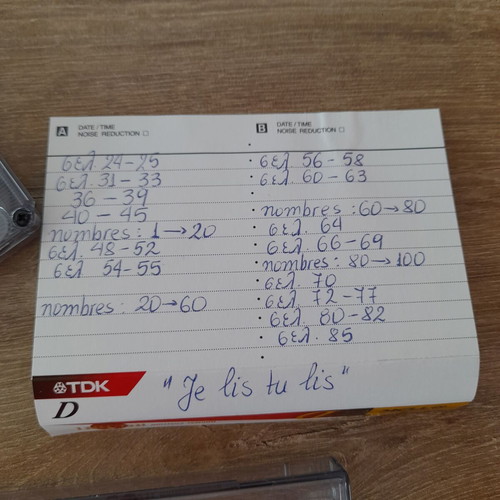 Je lis tu lis Audio Cassette from French Book