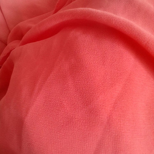 Maxi strapless dress like new, coral/salmon color