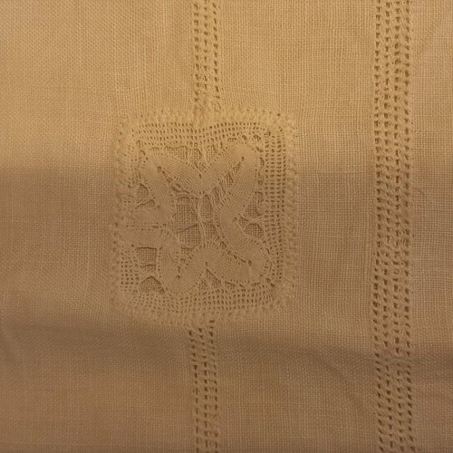 Handmade children's linen pillow 45x28