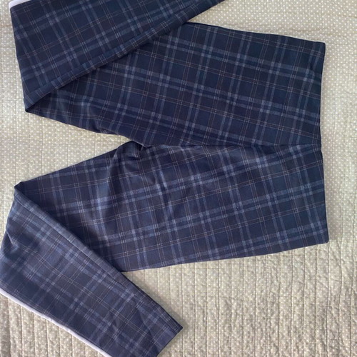 Zara checked leggings used, size L, with stripes