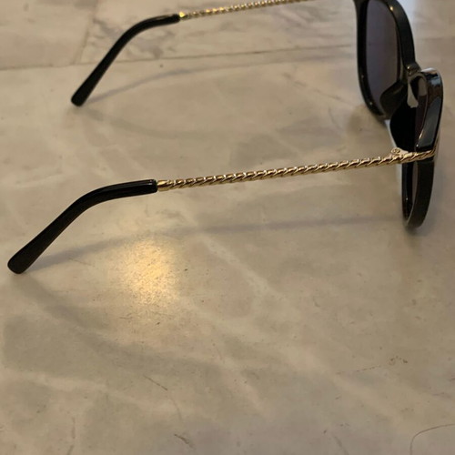 Celestino sunglasses used, black with gold arms