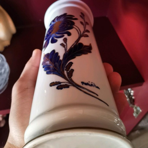 Porcelain vase KPM cobalt new