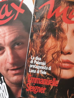 MAX Ιταλία συλλεκτικά περιοδικά 1990 & 1993 με Robert De Niro και Emmanuelle Seigner
