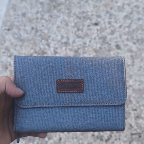 Vintage wallet like new, turquoise