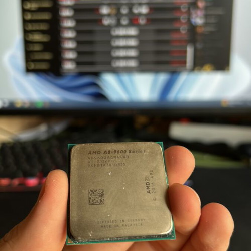 AMD AM4 A8-9600 processor used, compatible with A320 B350 X370 B450