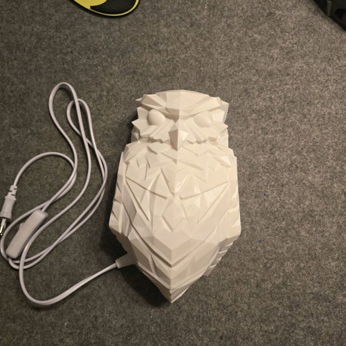3d printed Wall lamp owl