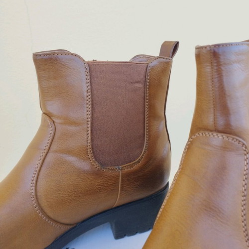 Brown ankle boots used, size 40, comfortable for everyday