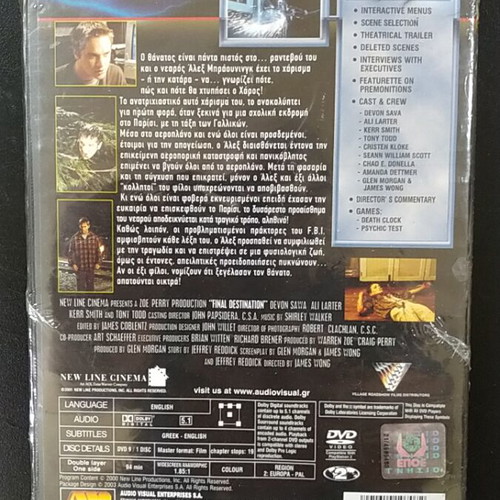 Final Destination DVD new, with subtitles