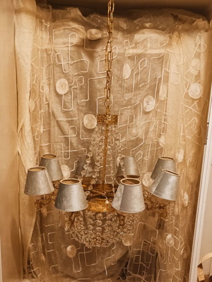 Πολυέλαιος δέκα φωτός με κρύσταλλα Baccarat σαν καινούργιος