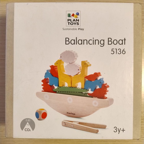 Plan Toys balancing boat toy set