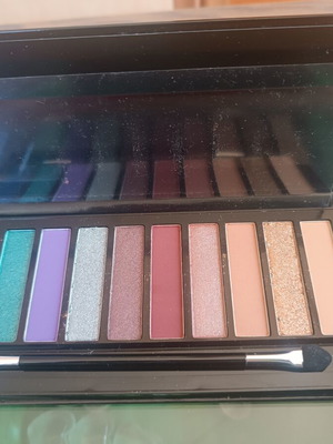 Eyeshadow palette with warm shades, new