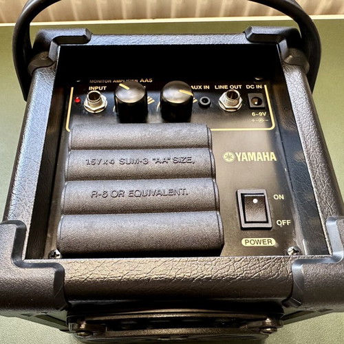 Yamaha AA5 Stereo Monitor Amplifier used, portable with power adapter