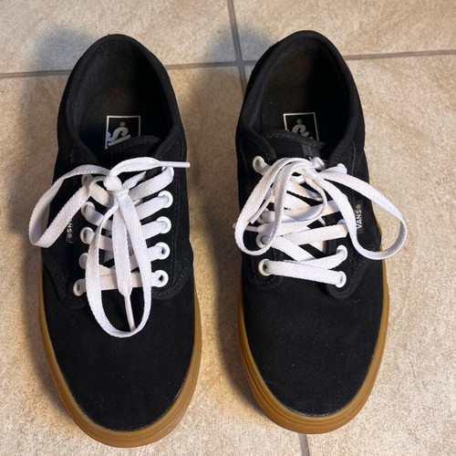 Vans Era black with brown sole like new athletic shoes size 39