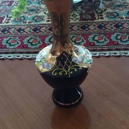 Porcelain vase vintage used, 20 cm height