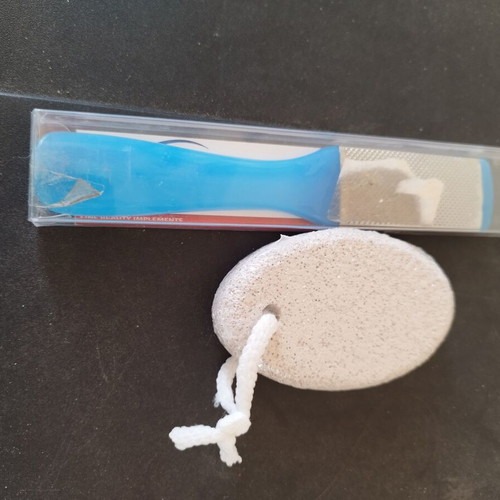 Foot rasp and pumice stone new, unused