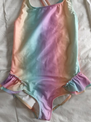 H&M girls' swimsuit like new, size 4 years, colorful